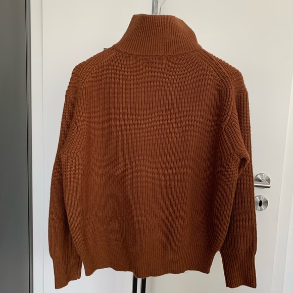 Nili Lotan Brown High-Neck Sweater - Picture 2 of 7